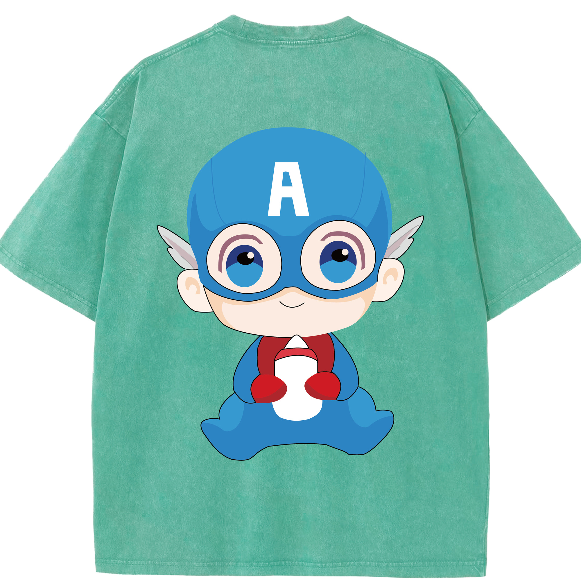 （画像用） アベンジャーズ The Avengers 綿100% ヴィンテージ風 半袖Tシャツ（背面プリント）